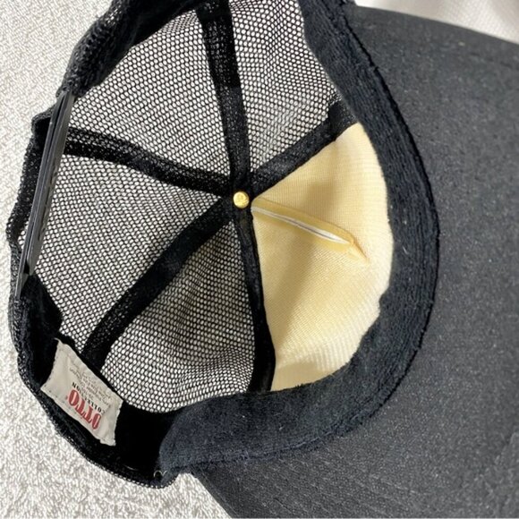 5/$25 Vintage Otto Black White Howz It Mesh Back Snap Back Trucker Hat - Picture 10 of 12